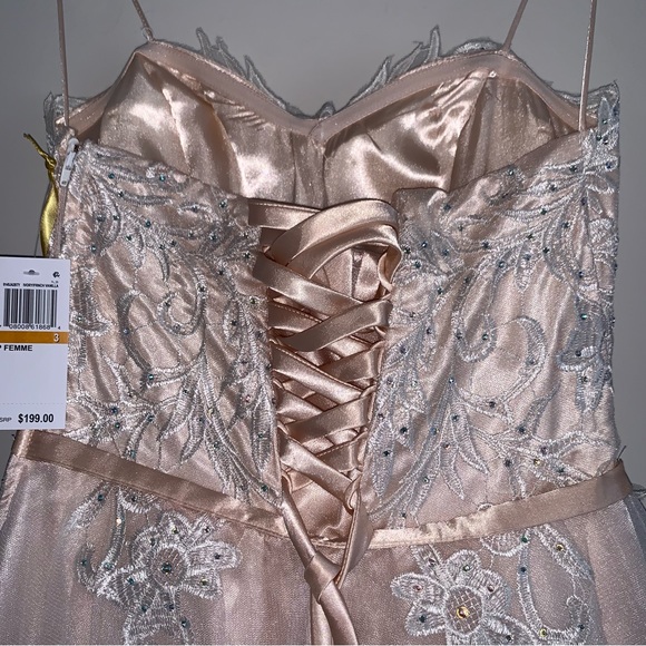 SAY YES TO THE Womens Ivory Belted Crinoline Lining Sleeveless Dress Juniors 3 - Picture 8 of 8